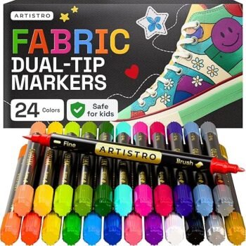 ARTISTRO Dual-Tip Fabric Markers for Creativity