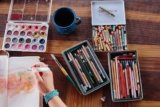 Color More 175 Piece Deluxe Art Set with 2 Drawing Pads, Acr